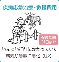 疾病応急治療・救援費用